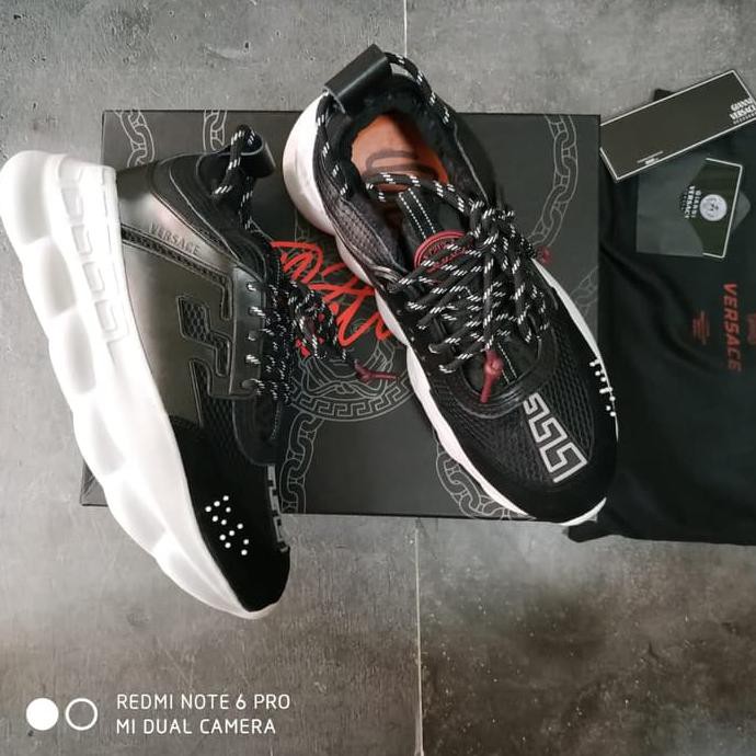 sepatu Versace mirror Quality / pria