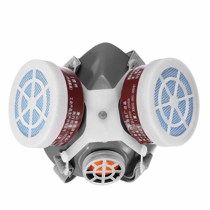 Masker Respirator Gas Mask Chemical Filter udara asap bau kimia cat 06