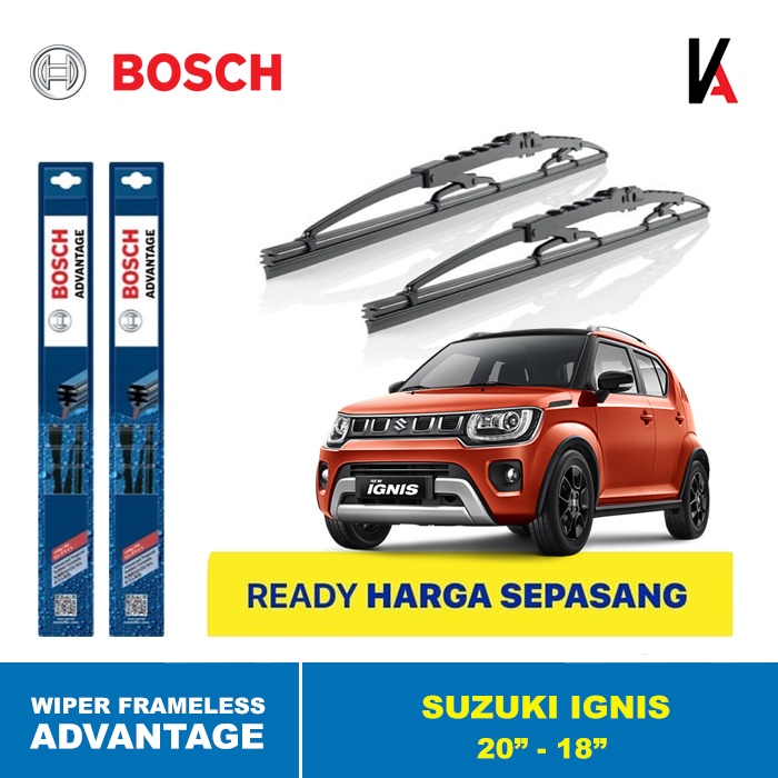 WIPER BLADE MOBIL SUZUKI IGNIS BOSCH ADVANTAGE 20&quot; - 18&quot;