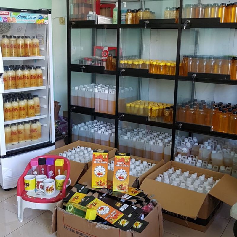 PROMO 500 Gram madu nektar kopi karet murni | Raw honey free dus