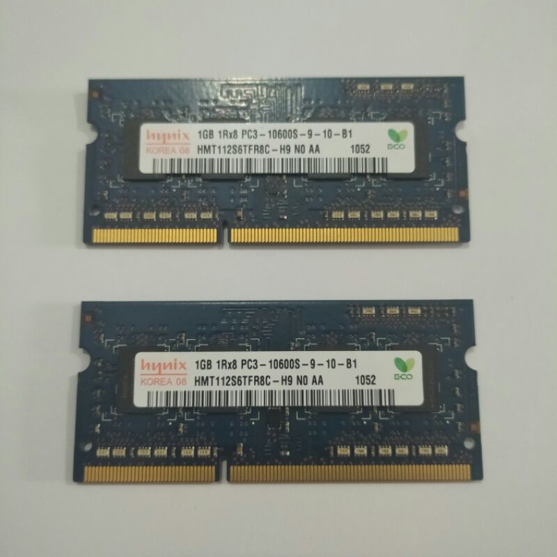 Hynix 1GB 1Rx8 PC3 10600 Memori Memory Laptop Notebook