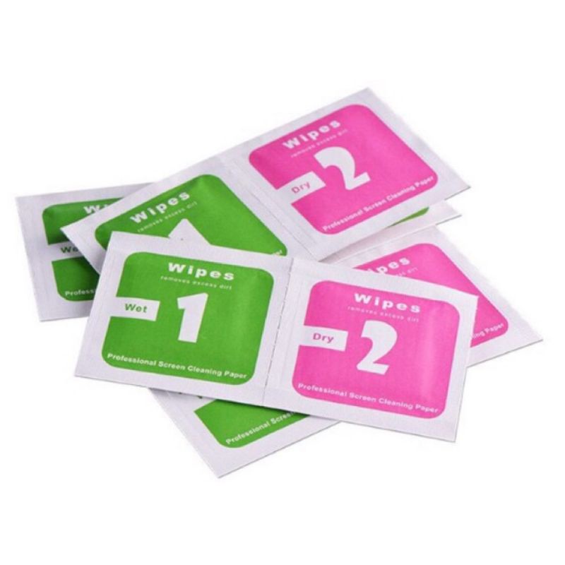 Tisu Tisue Tisue Tempered Glass TG 1 Set   Basah + Kering