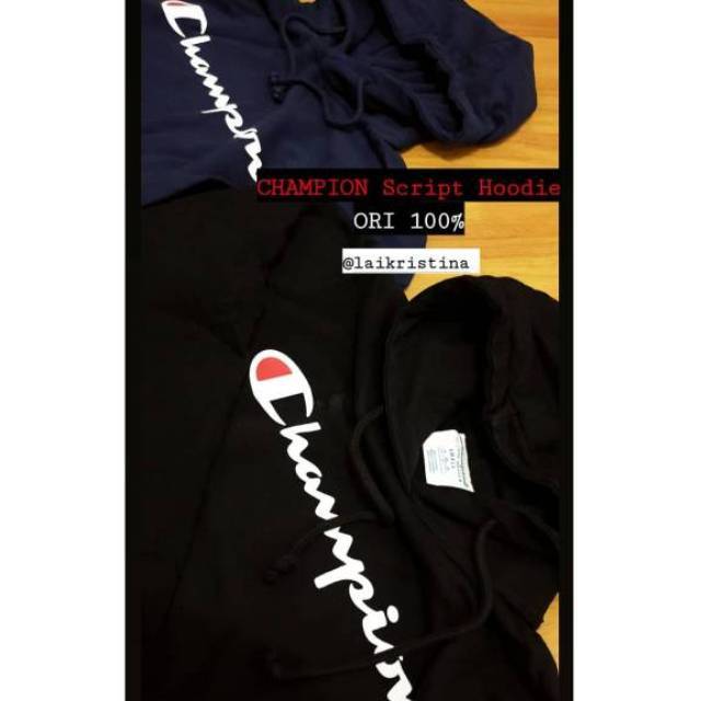 CHAMPION Script Hoodie ( Reverse Weave )