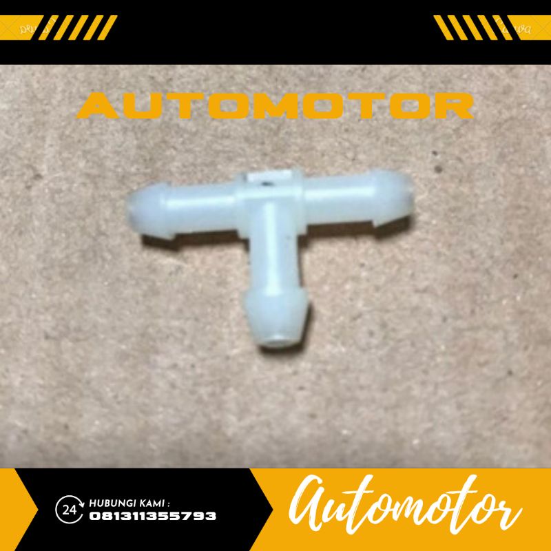Plastic cabangan Selang Air wiper Leter T