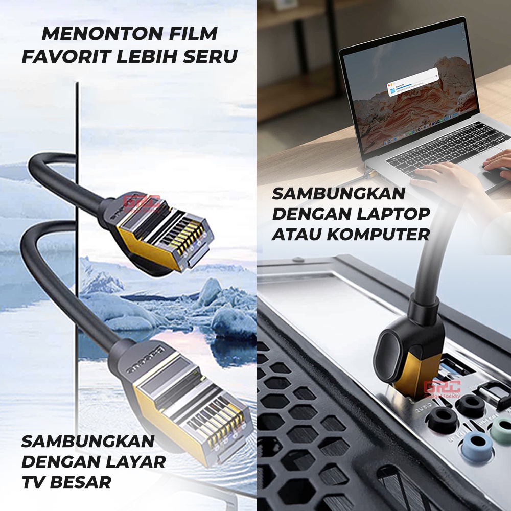 Kabel LAN RJ45 10 Gigabit Network Cable Baseus High Speed Seven Round