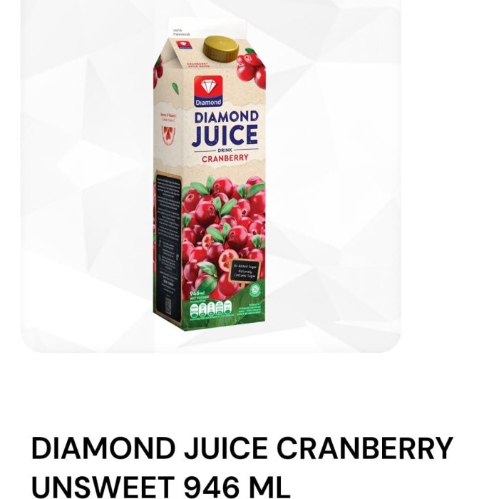 

(BISA COD) Diamond Juice / jus rasa Cranberry 1 liter - Cranberry 1ltr