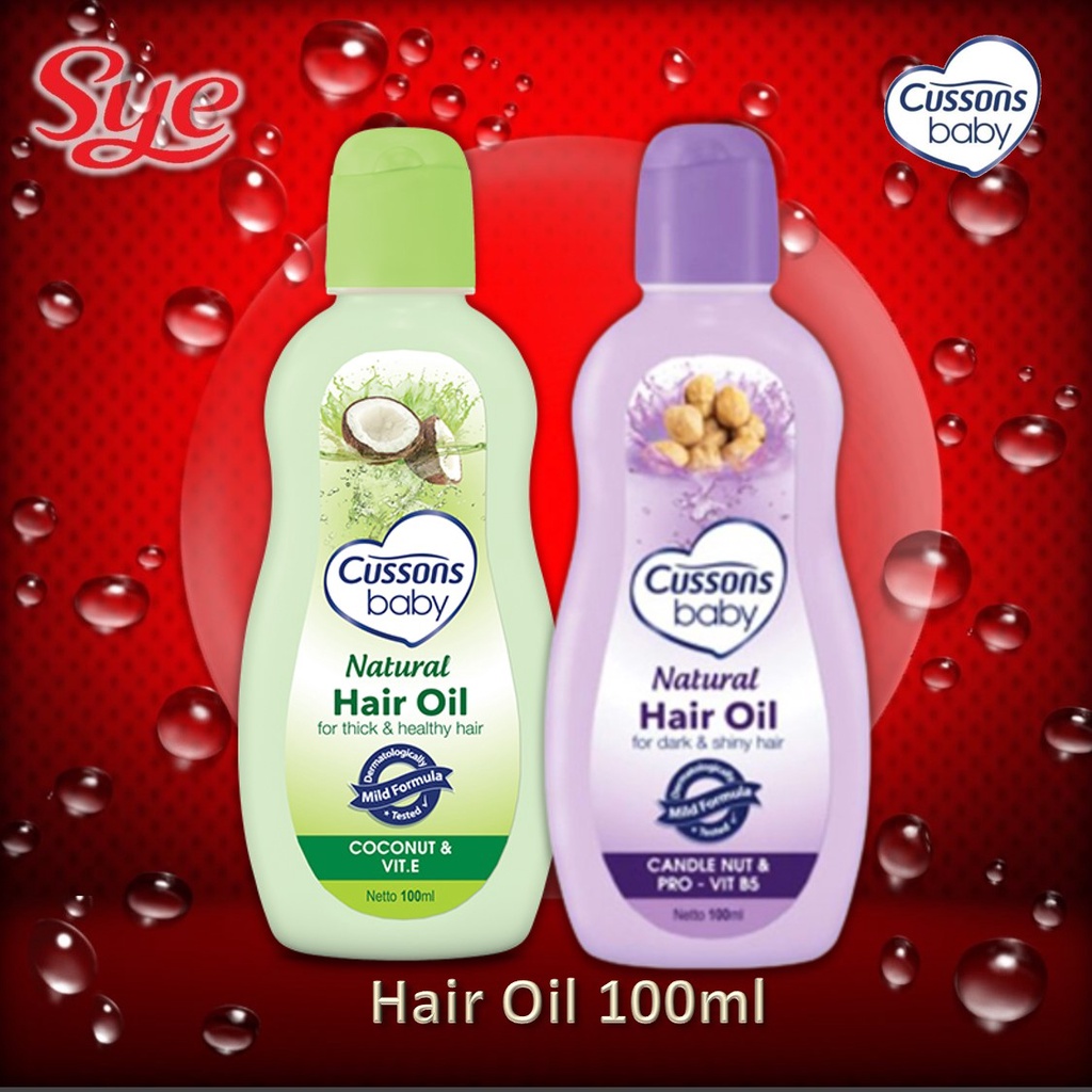 BPOM CUSSONS HAIR OIL COCONUT &amp; CANDLE NUT 100ML / MINYAK RAMBUT BAYI CUSSONS / SYE