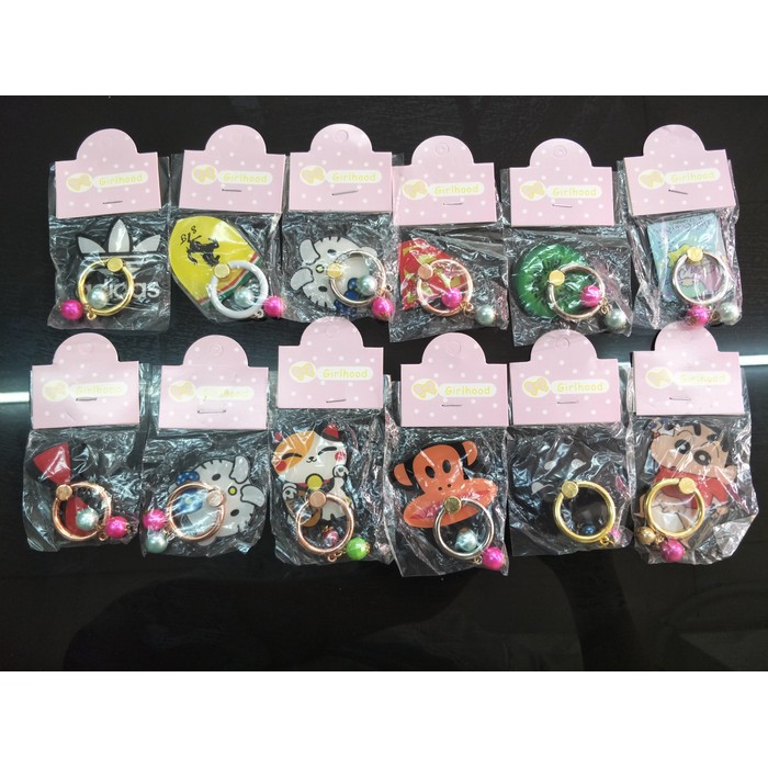 Iring / Ring Holder / Cincin Hp Ring Stand Super Hero Karakter Kalung