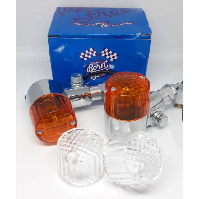 Sein palu tabung bornfree besi double mika variasi cb gl100 glpro tiger megapro c70 japstyle