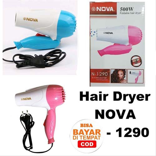 HAIR DRYER MINI LIPAT G NOVA/PENGERING RAMBUT MINI LIPAT G NOVA/HAIR DRYER G NOVA 500W G-1290