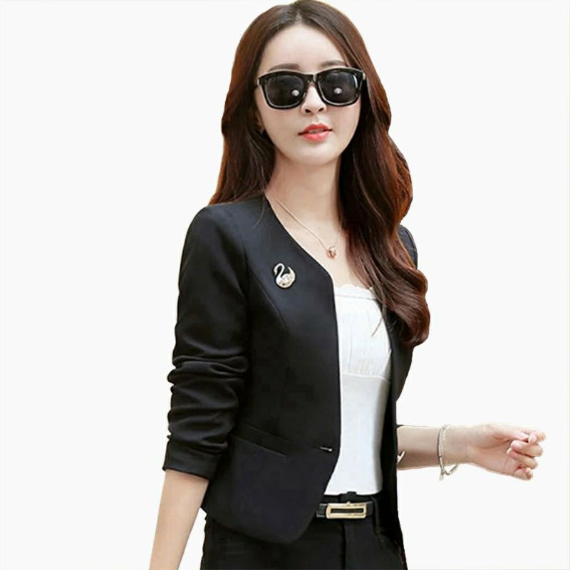 Blazer Kerja Kantor Wanita Gaya Korea Cantik Murah Terbaru - Givtha Production Seoyun