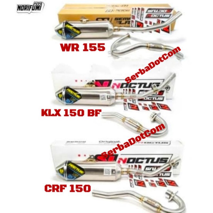KNALPOT NORIFUMI NOCTUS T5 KLX 150 CRF 150 WR 155 KLX150 CRF150 WR155 STAINLESS ORIGINAL                                     not t3 n4 rv1 n4 shorty nf evo t1 xr1 xr 1 rocket4 rocket 4 torc toch tog toug jump-4