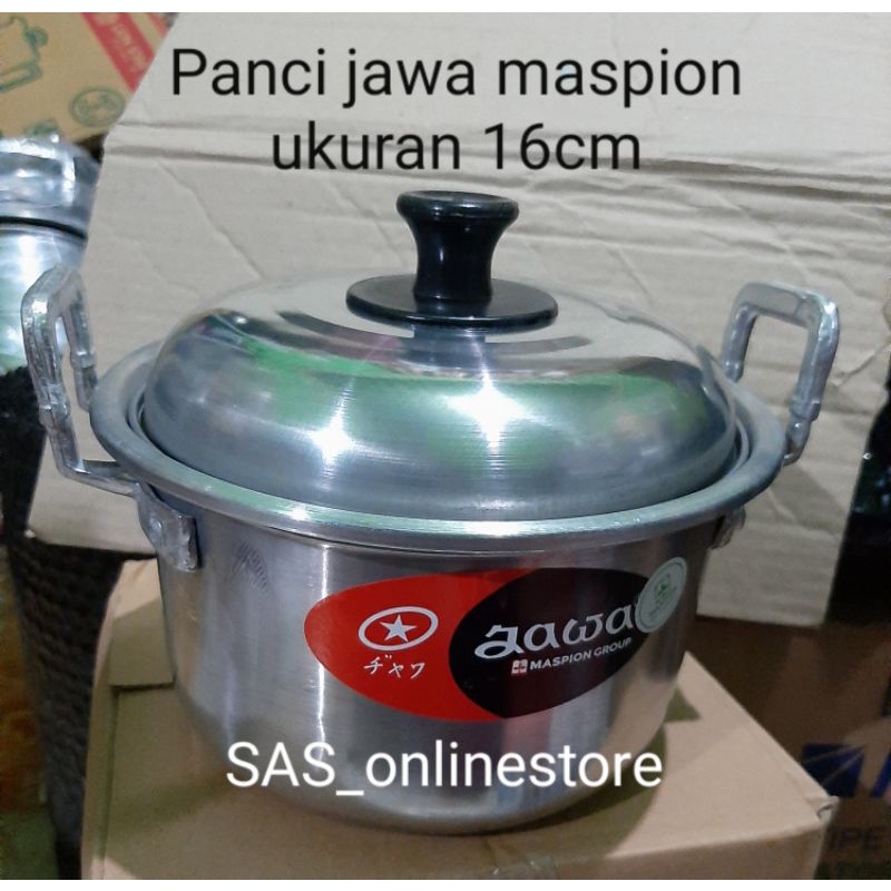 Panci jawa maspion aluminium 16cm Foto realpict/Panci masak tanpa dandang