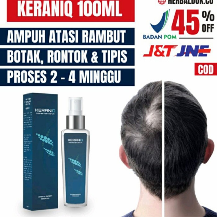 COD KERANIQ HAIR SERUM PENUMBUH RAMBUT OBAT PENYUBUR RAMBUT RONTOK BOTAK