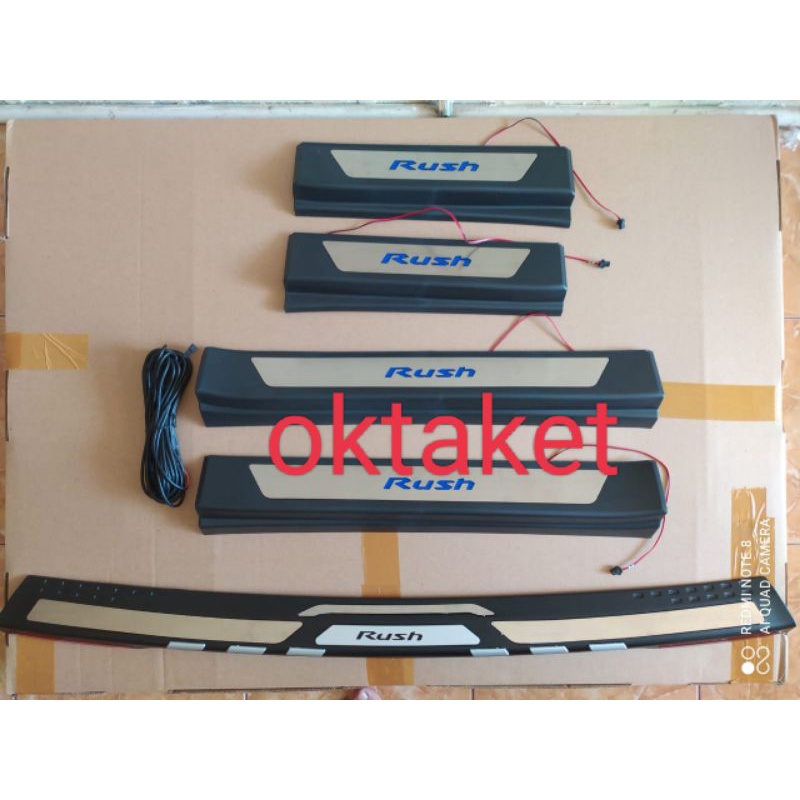 paket sillplate samping + sillplate belakang All new Rush Terios 2018 2020 2022 Platinum Lampu