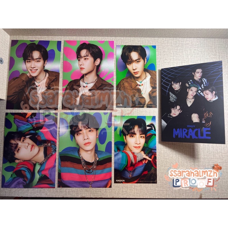 [SHARING] NCT 2021 UNIVERSE MD - 4x6 Photo set + Postcard book WAYV Miracle VERSION kun xiaojun