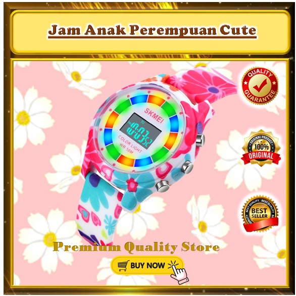 Jam Tangan Anak Perempuan Anti Air Original Digital Cewek Lucu Cute Cantik Murah Branded Ori Berkual