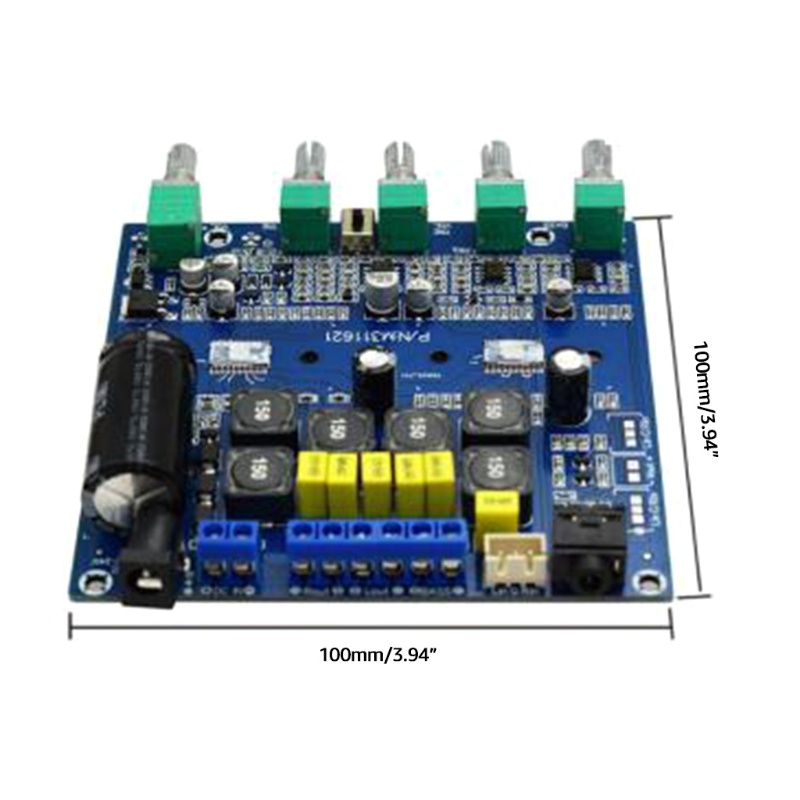 Btsg Untuk DC 12-24V 2.1 Channel Mini Digital Amplifier Board 2x50w+100W BT-c