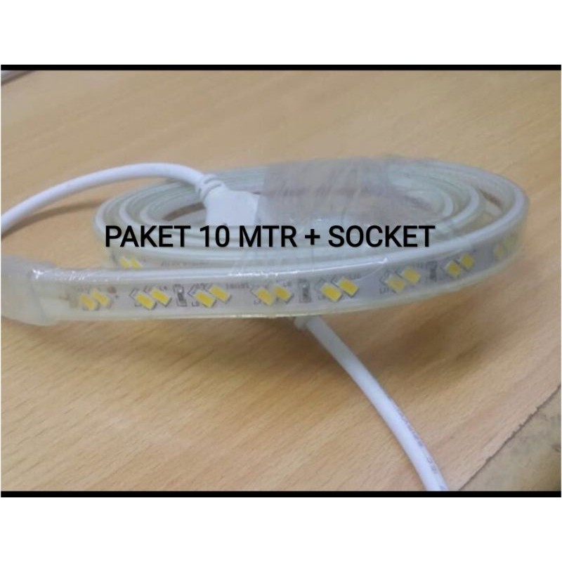 Lampu Selang Led Kotak Mata Double 5730 120 Led Paket 10 Meter