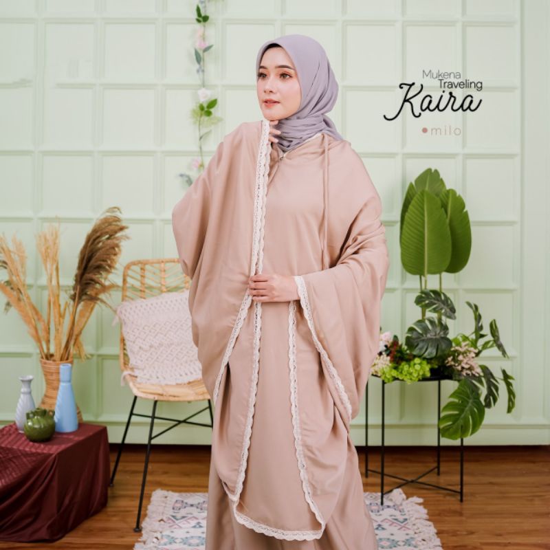 [COD]Mukena traveling mukena jumbo kaira 2 in 1 termurah