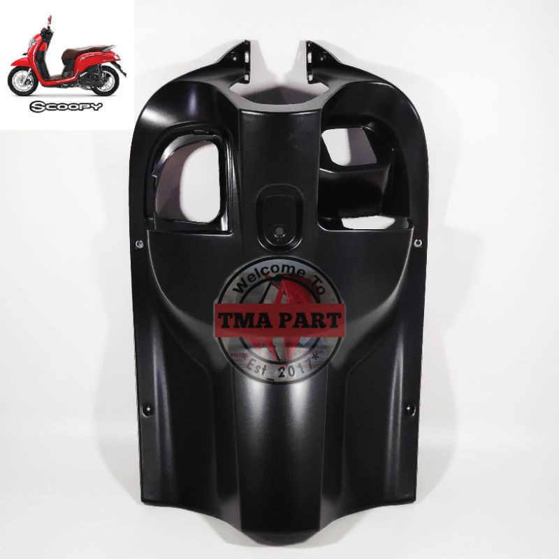 Cover inner dashboard dek kunci kontak scoopy fi esp 2017 K93 hitam doff dof dop