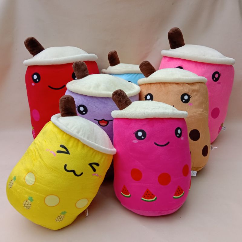 COD Free Ongkir Import BONEKA BOBA MILK TEA /BOBA ES KRIM /BOBA ES KRIM LAMPU BROWN SUGAR  UKURAN M,L,XL,jumbo,giant