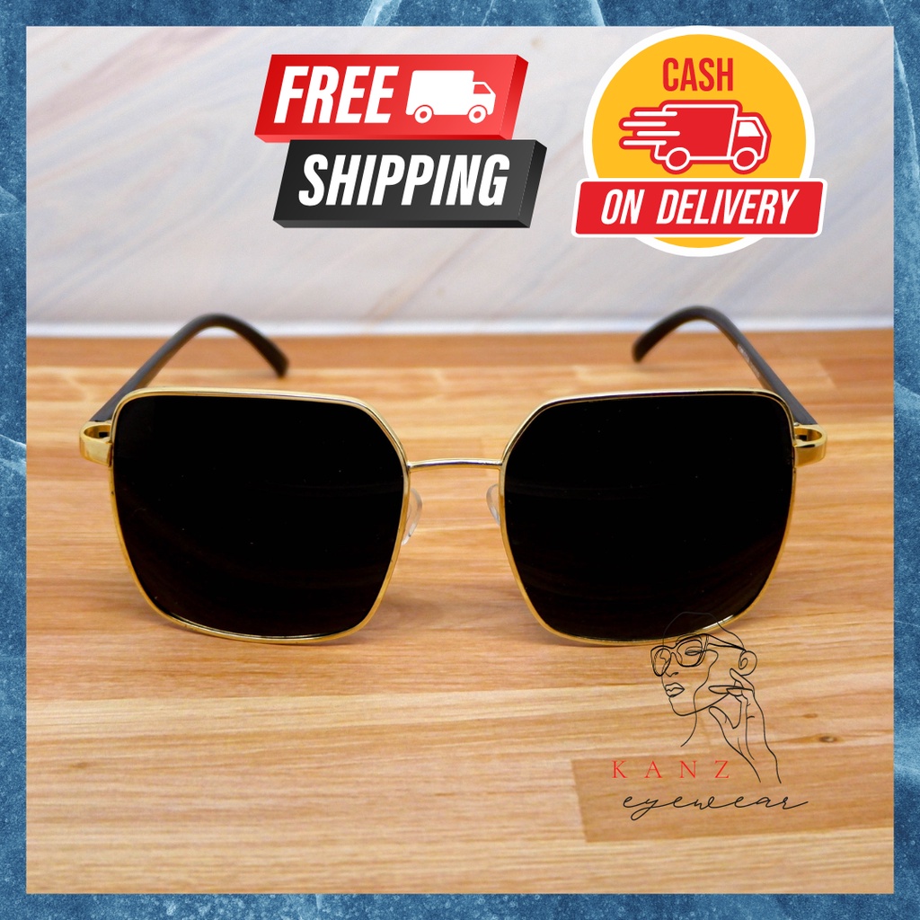 Kacamata Hitam Wanita Pria Korea Kece Kotak Cowok Cewek Korean Keren Original Viral Modis KEYOI5011S