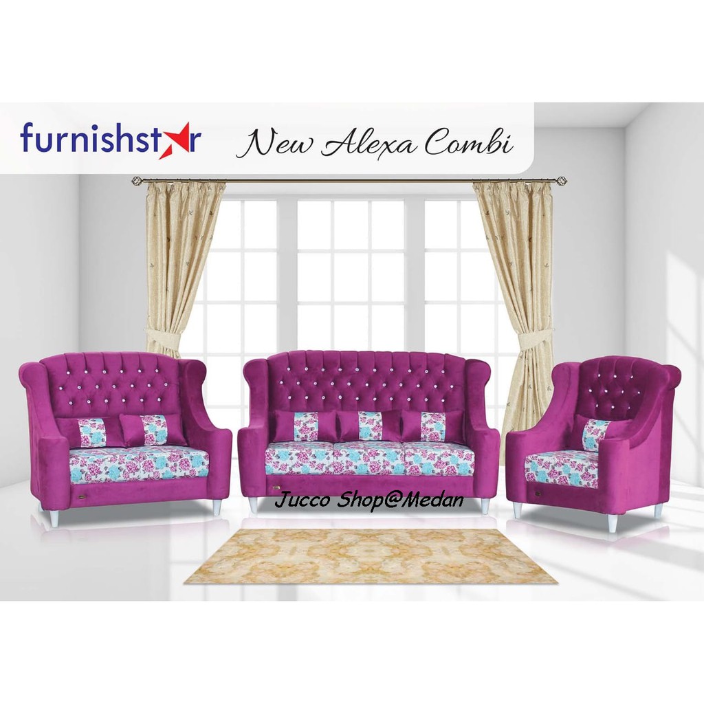 SOFA TAMU MEDAN - Sofa Tamu tipe New Alexa Combi size jumbo 321person - medan - sofa kain