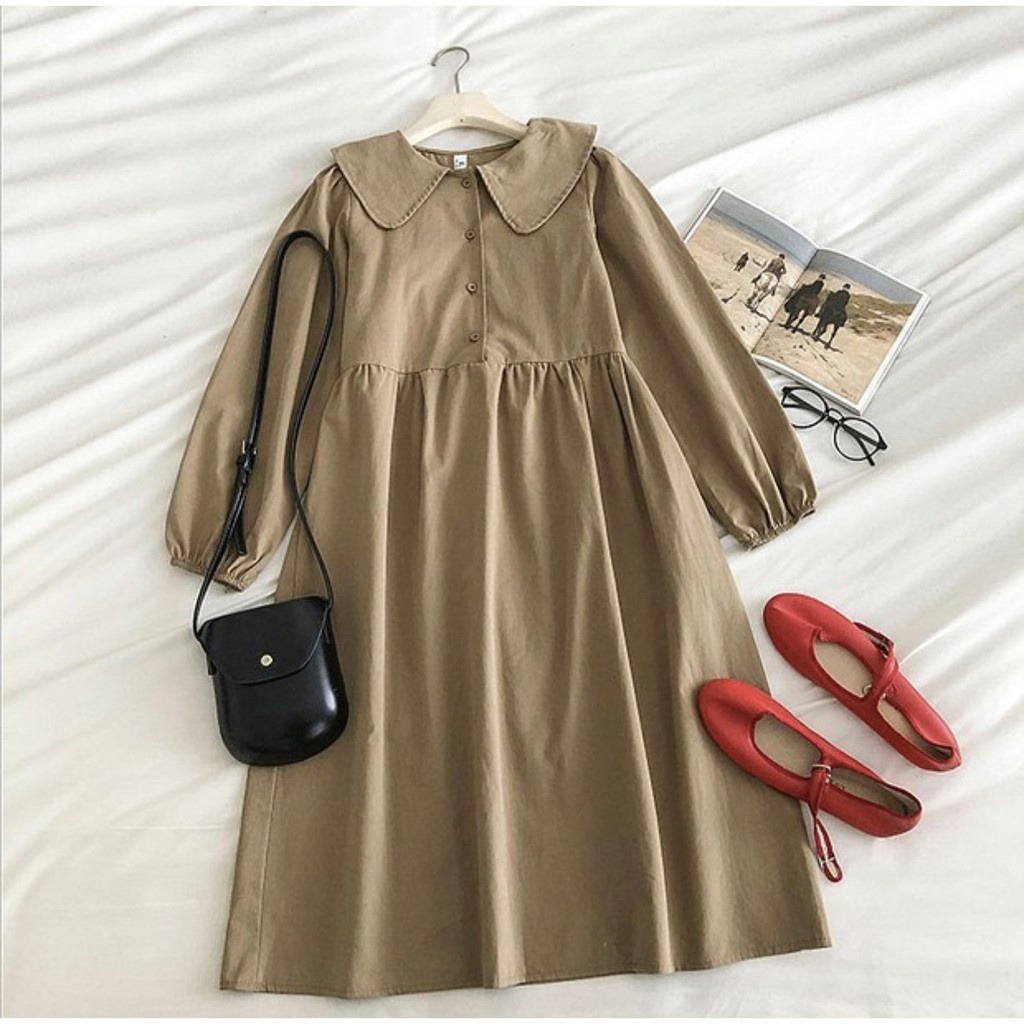 GSC - SILQI MIDI DRESS / DRESS TUNIK BUSUI FRIENDLY / TUNIK WANITA KOREAN STYLE