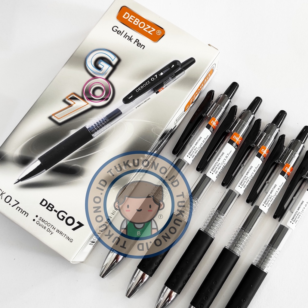 

(1PCS) Debozz DB-G07 Gel Ink Pen 0.7mm | Tinta Hitam | Ballpoint Pulpen