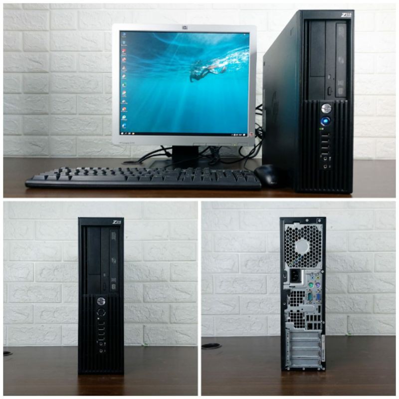 Paketan PC Server Workstation HP Z210sff Core i7 Gen2 Ram 4GB HDD 500GB Lcd 17in Kotak Berkualitas