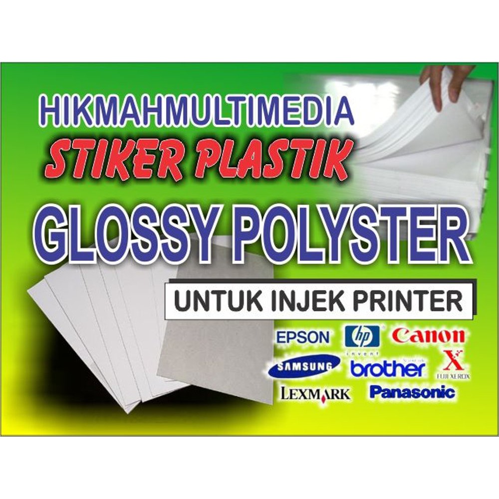 

promo STIKER PLASTIK POLYSTER GLOSSY UNTUK PAPAN NAMA DADA terlaris