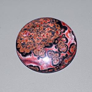 YZ037 Natural Leopard Skin Agate Round Cabochon 38.27ct