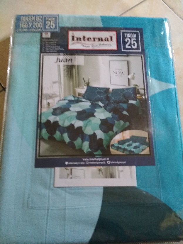Sprei Internal Uk 180x200 Dan 160x200 Tinggi 25