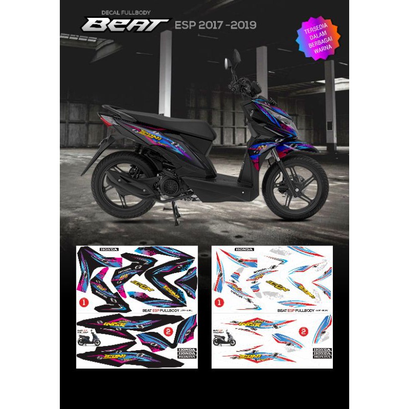 STRIPING/DECAL FULLBODY BEAT FI 2017 /decal beat 2017 sampe 2019 full body GRAFIS