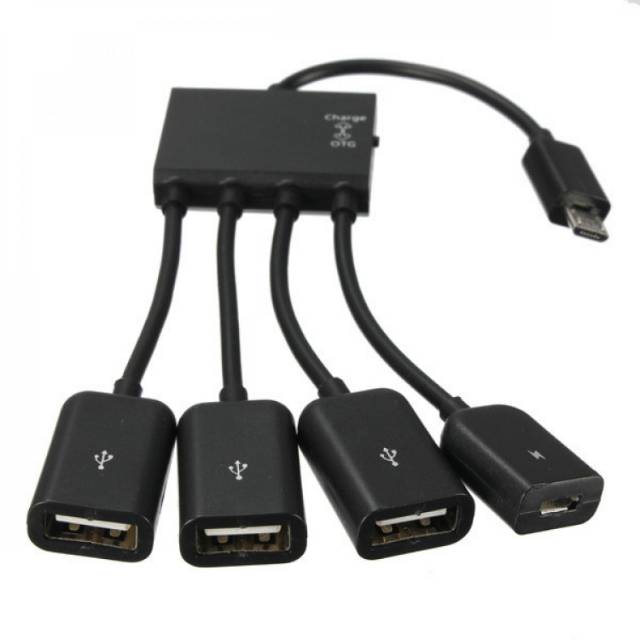 Multifunction Micro USB OTG Hub 4 in 1 Data Cable &amp; Charge