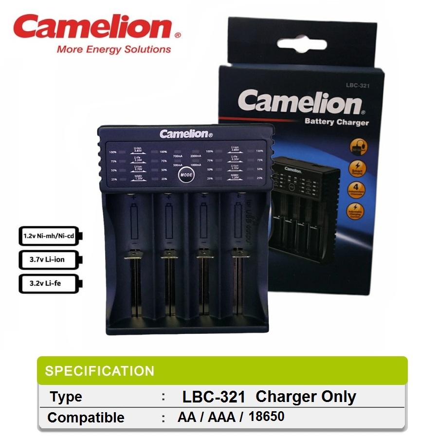 Charger Baterai Universal Camelion LBC-321 USB