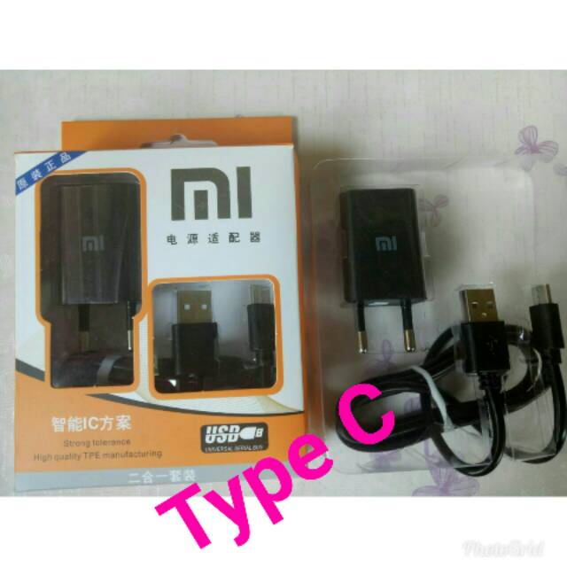 Charger Original Xiaomi type C (Colokan lebar)