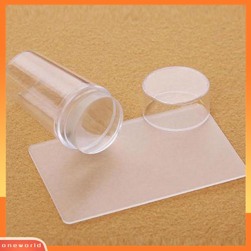 (ONWO) 2 in 1 Stempel Jelly Bening + Scraper Untuk Manicure