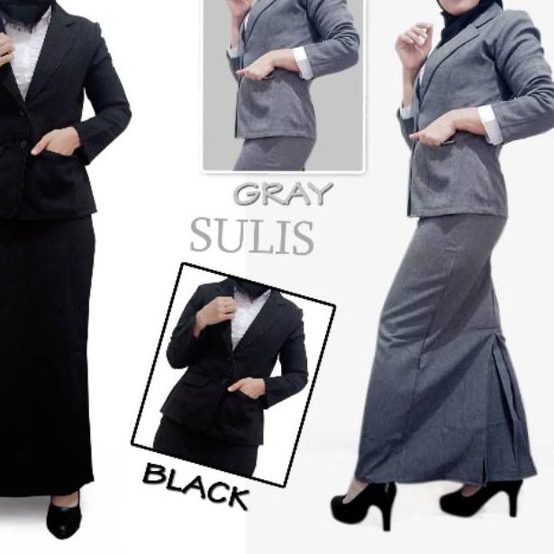 [KODE BARANG 1565] Setelan blazer dan rok kerja wanita jas rok kantor