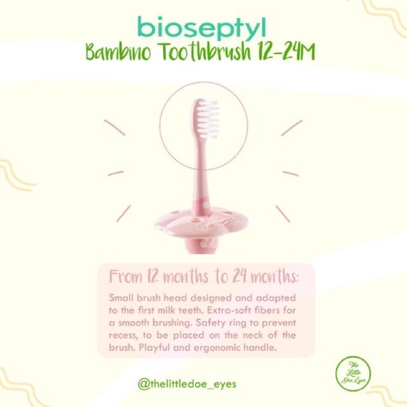 [READY] Bioseptyl Bambino Toothbrush &amp; kit (3-12Months / 12-24Months / 2-6Years)