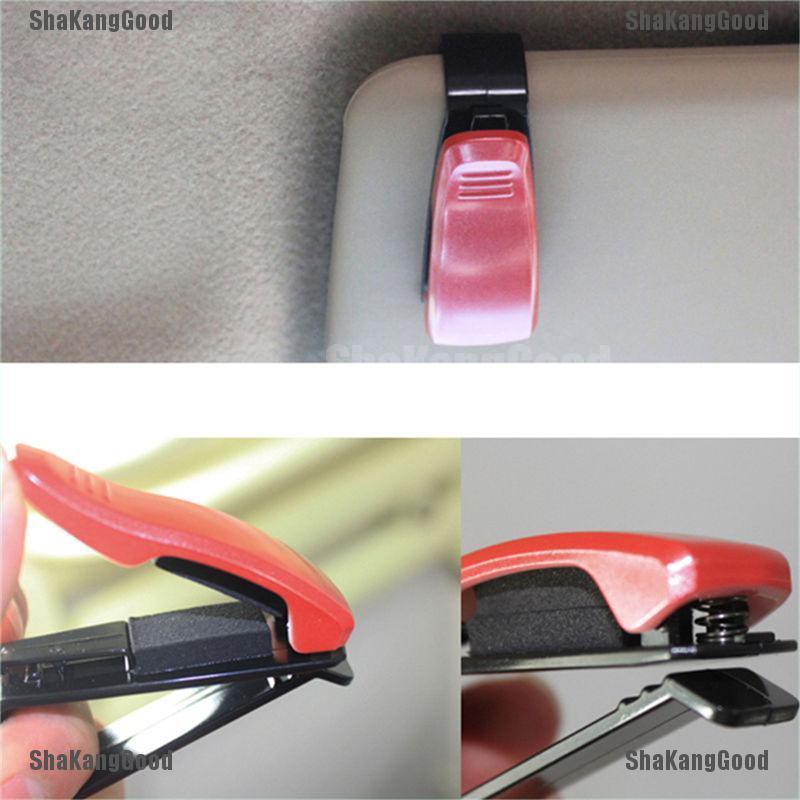 Fad ShaKang 1pc Holder Kacamata Hitamkartupen Untuk Sun Visor Mobil