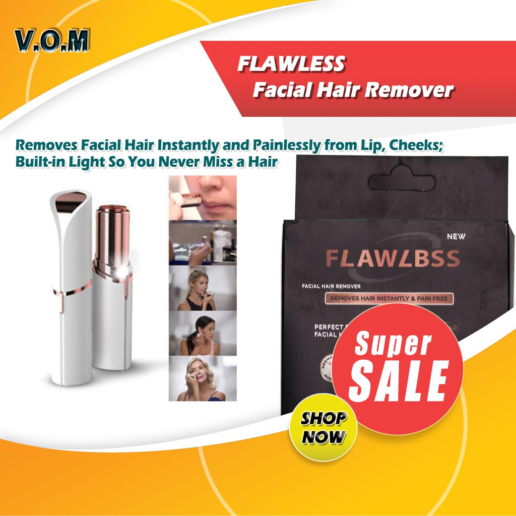 VOM FLAWLESS Facial Hair Remover Penghilang Bulu Wajah - 0373