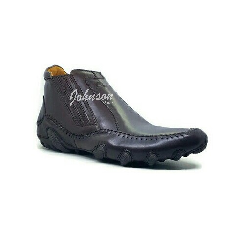 Sepatu Boots Kulit / Leather Boots Pria JUSTIN OTTO - PORSCHE 178 Coklat