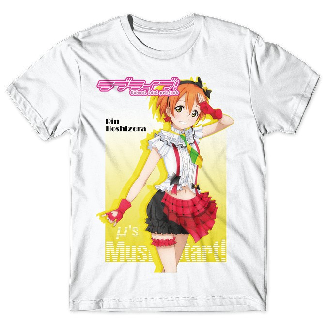Rin Hoshizora – Love Live School Idol Project Anime T-Shirt/Kaos Anime