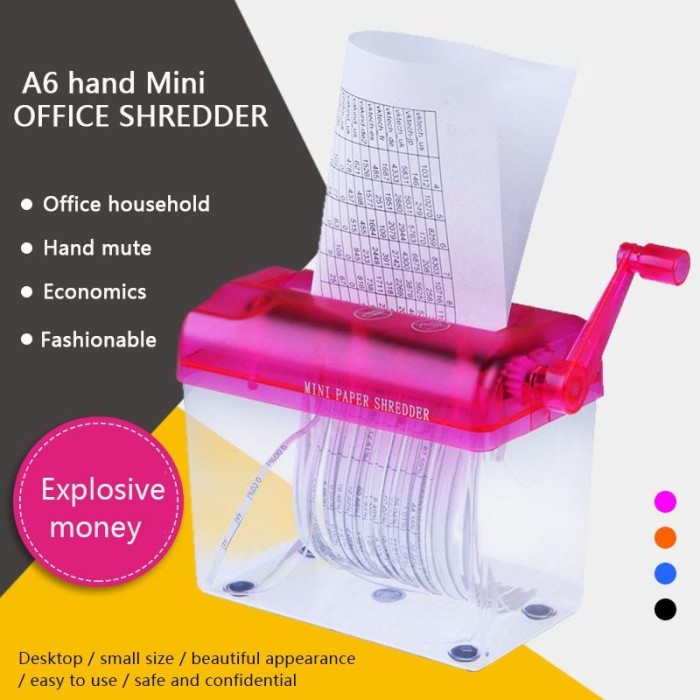

Limited Alat Penghancur Kertas Manual Cd Card Paper Shredder Per-093