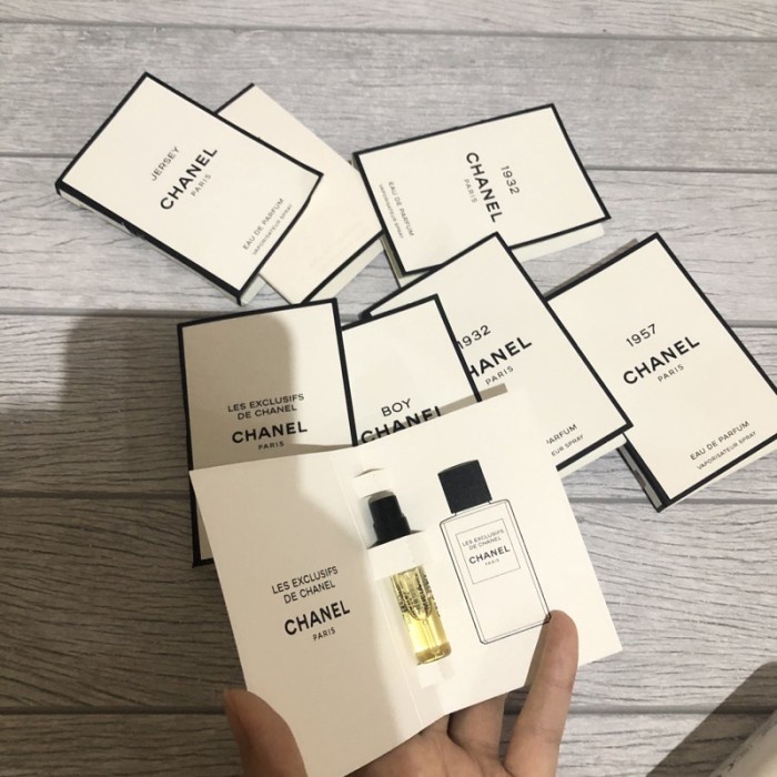 CHANEL VIAL PERFUME EXCLUSIVE DE CHANEL BIARRITZ 1957 BEIGE DEAUVILLE