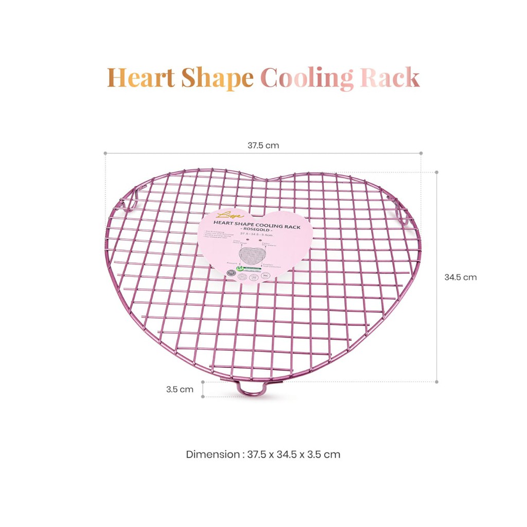 COOLING RACK LOVE / HEART MERK LISSE