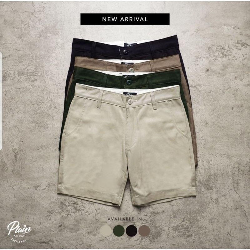 Relax Short Chino Pants - Army Green