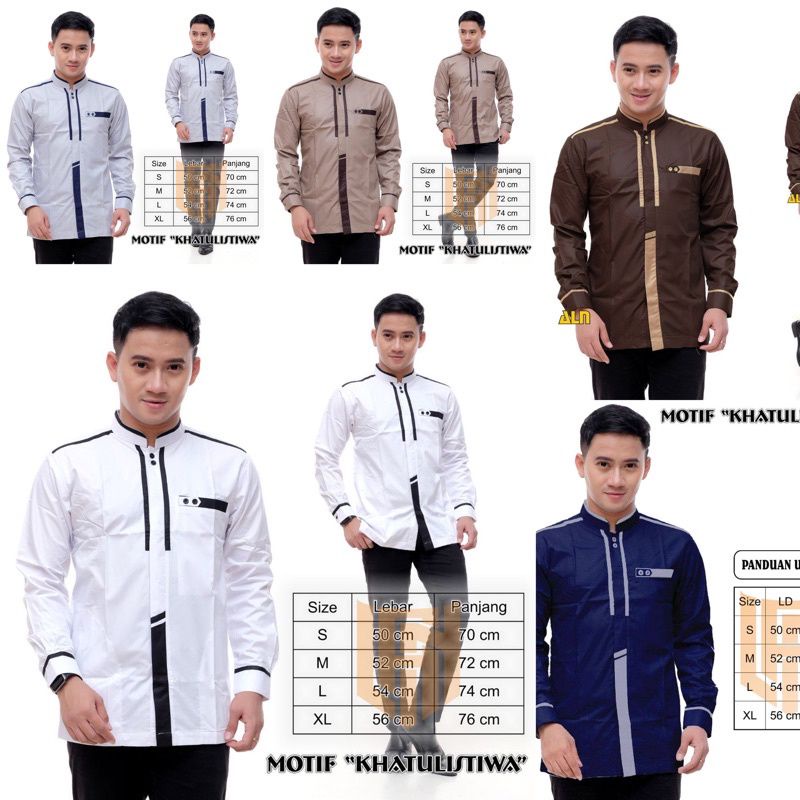 Koko Khatulistiwa Baju Koko El Rumi BABUL Musthofa Gus Azmi Pakaian Pria
